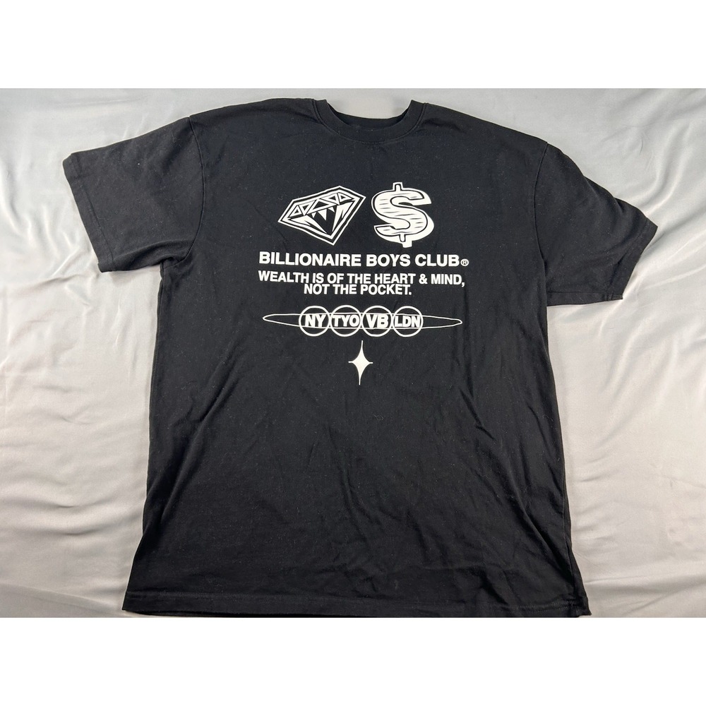 Billionaire Boys Club BBC Graphic T Shirt Black Logo Print Streetwear